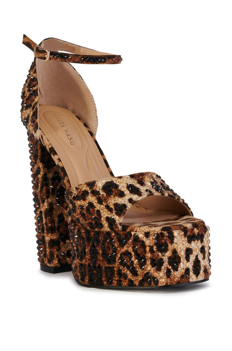 WILMORE-MULTI LEOPARD PLATFORM HEEL - Azalea Wang – Besos Boutique