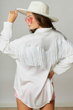Take Me Downtown Fringe Sequin Blouse