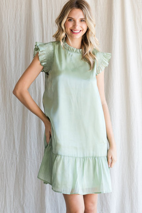 Sage Organza Dress