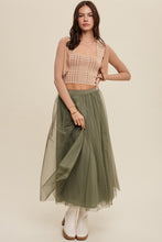 Sage Tulle Maxi Skirt