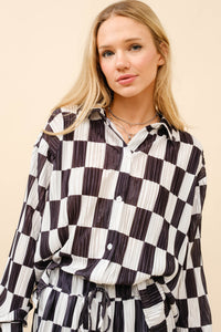 Just a Girl Checkered Set