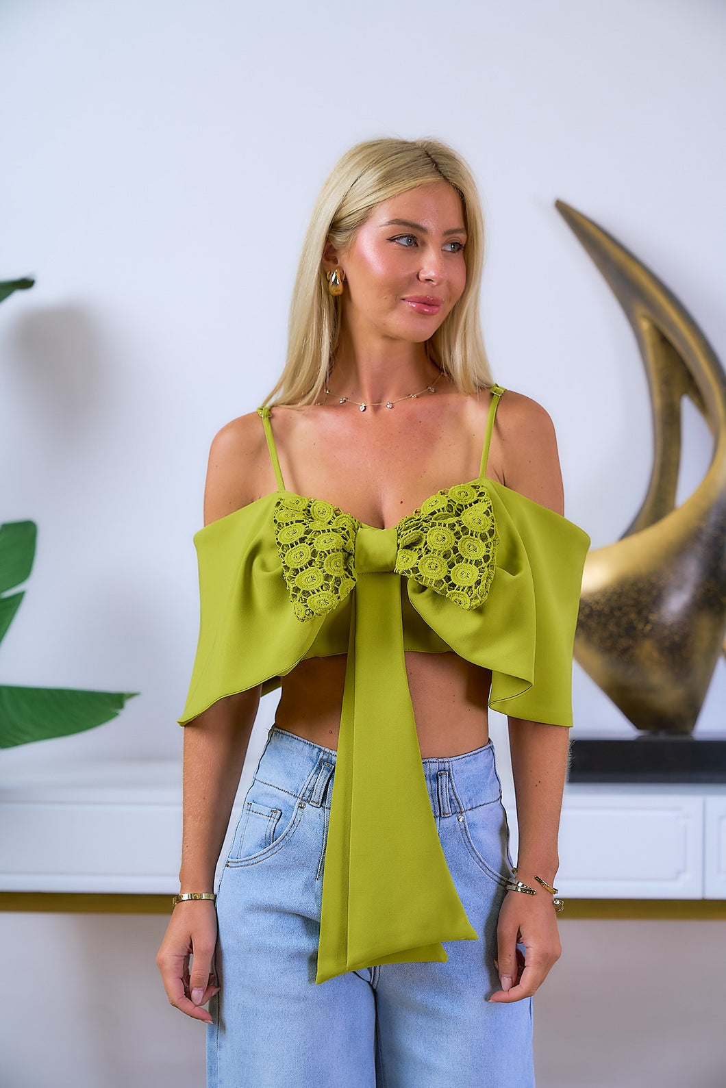 Blown Away Bow Crop Top