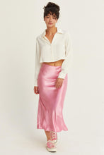 Rosario Rose Satin Skirt