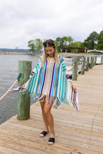 Mariana Striped Poncho w/ Tassels