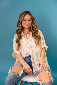 Sheena Sheer Button Down