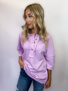 Camilla Oversized Top in Lavender