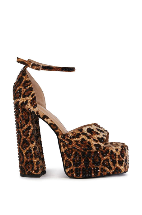 WILMORE-MULTI LEOPARD PLATFORM HEEL - Azalea Wang