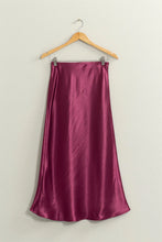 Sangria Satin Skirt