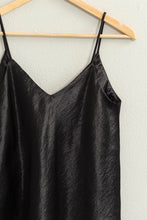 Valentina Silk Tank - Black