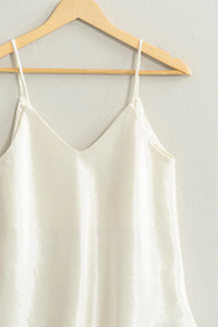 Valentina Silk Tank - Ivory