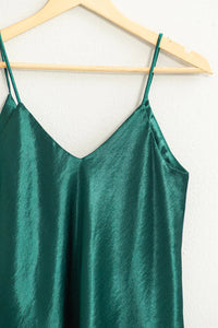 Valentina Silk Tank - Teal