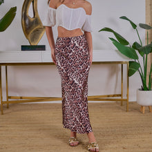 Leopard Print Maxi Skirt