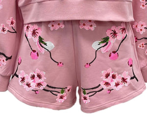 Cherry Blossom SHORTS -Queen of Sparkles