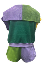 Mardi Gras Colorblock Rhinestone Pocket Short