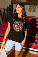 Black Rainbow Jewel Basketball Tee