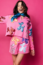 Hot Pink Multi Balloon Dog Sweatshirt