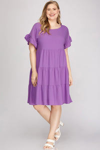 Purple Reign Dress - Curvy