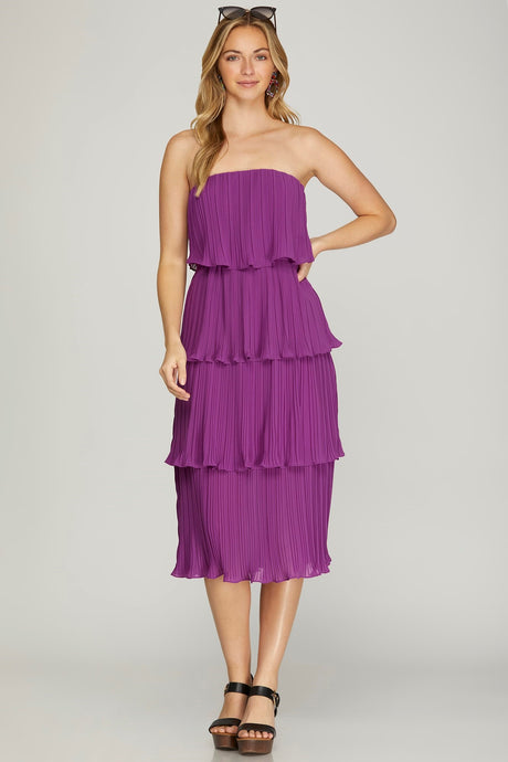 Petunia Purple Tier Dress