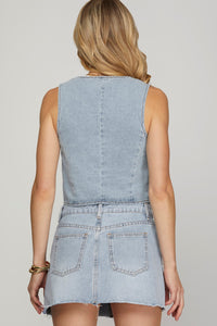 Denim Blues Vest