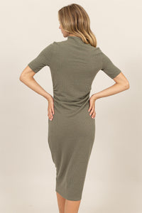 Simplistic Sophistication Midi Dress - Olive