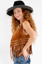 Canela Suede Fringe Vest