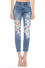 Mid Rise Distressed Jeans