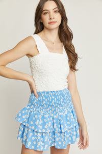 Daisy Tiered Mini Skirt