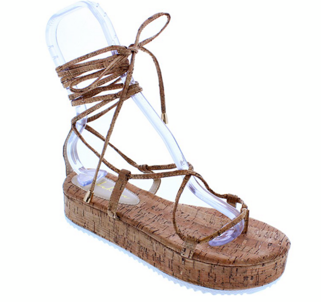 Cork Platform Sandals